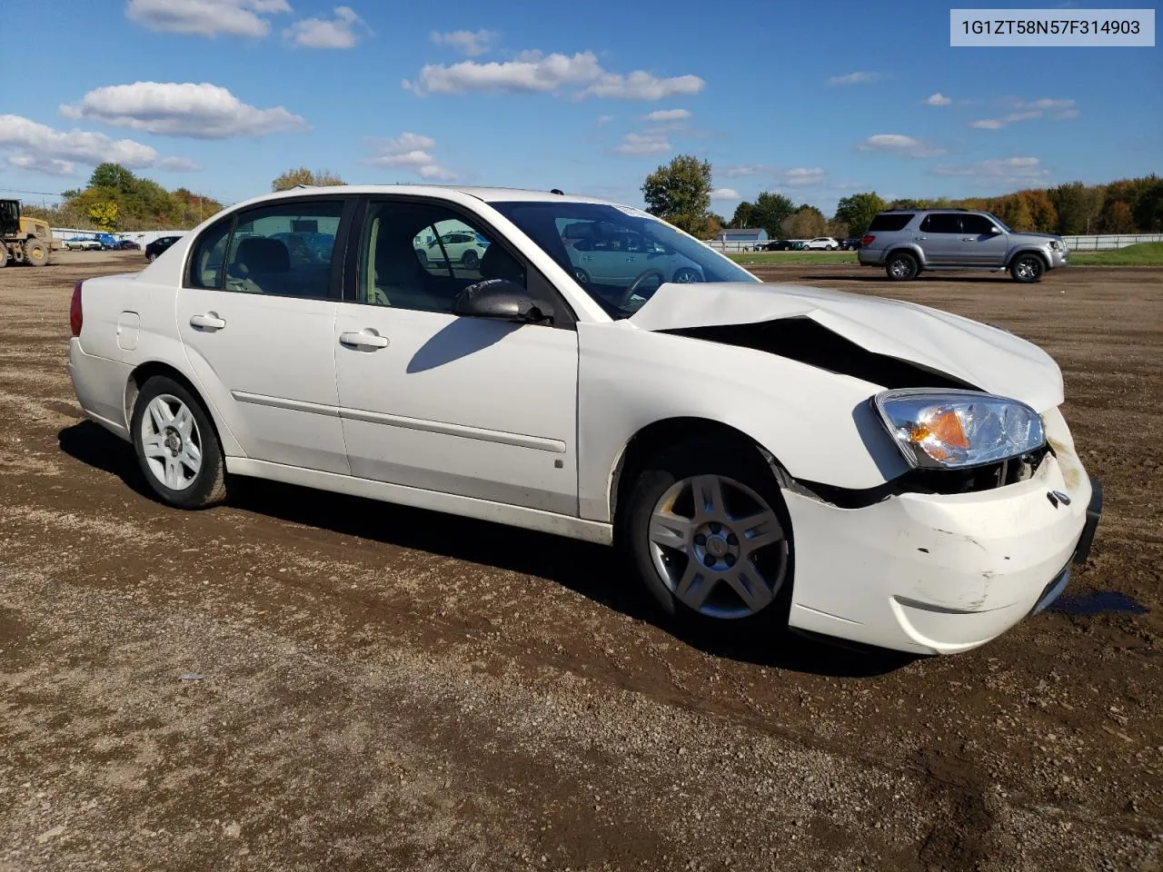 1G1ZT58N57F314903 2007 Chevrolet Malibu Lt