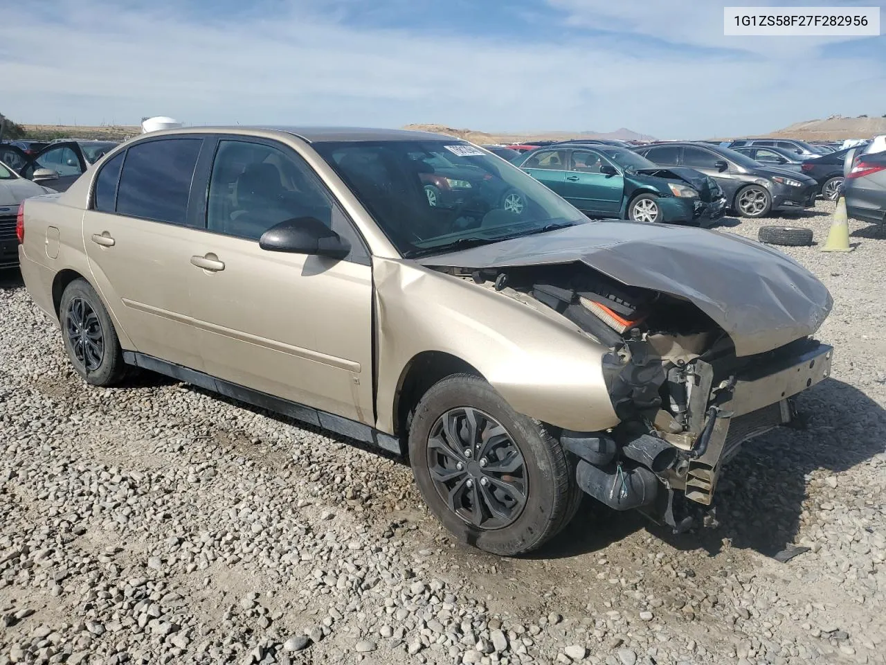 2007 Chevrolet Malibu Ls VIN: 1G1ZS58F27F282956 Lot: 76812944