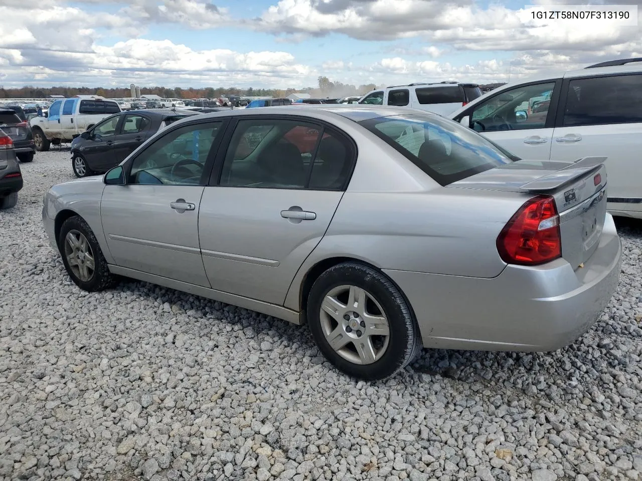 2007 Chevrolet Malibu Lt VIN: 1G1ZT58N07F313190 Lot: 77562124