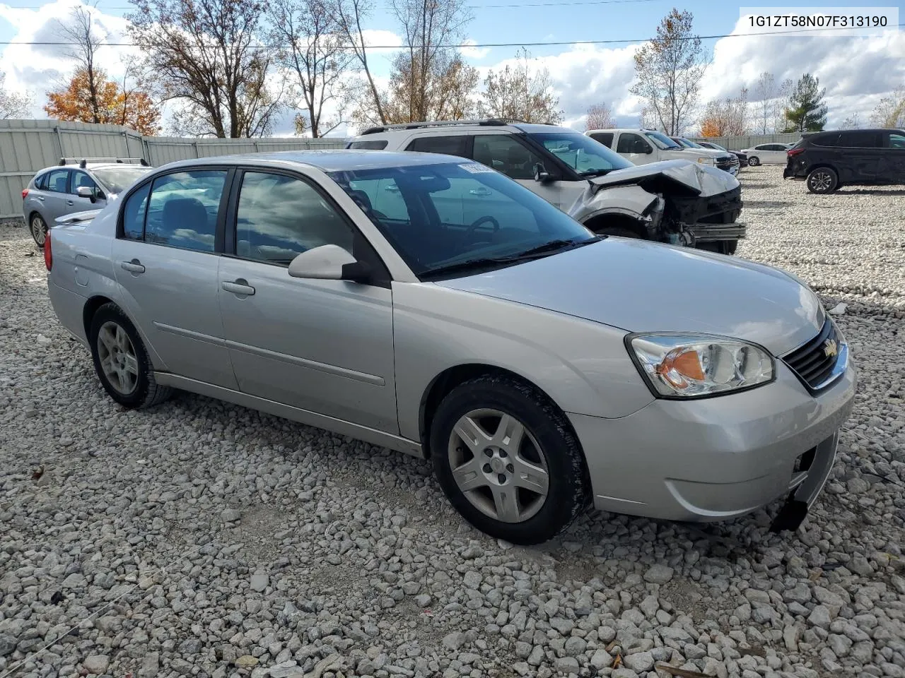 2007 Chevrolet Malibu Lt VIN: 1G1ZT58N07F313190 Lot: 77562124