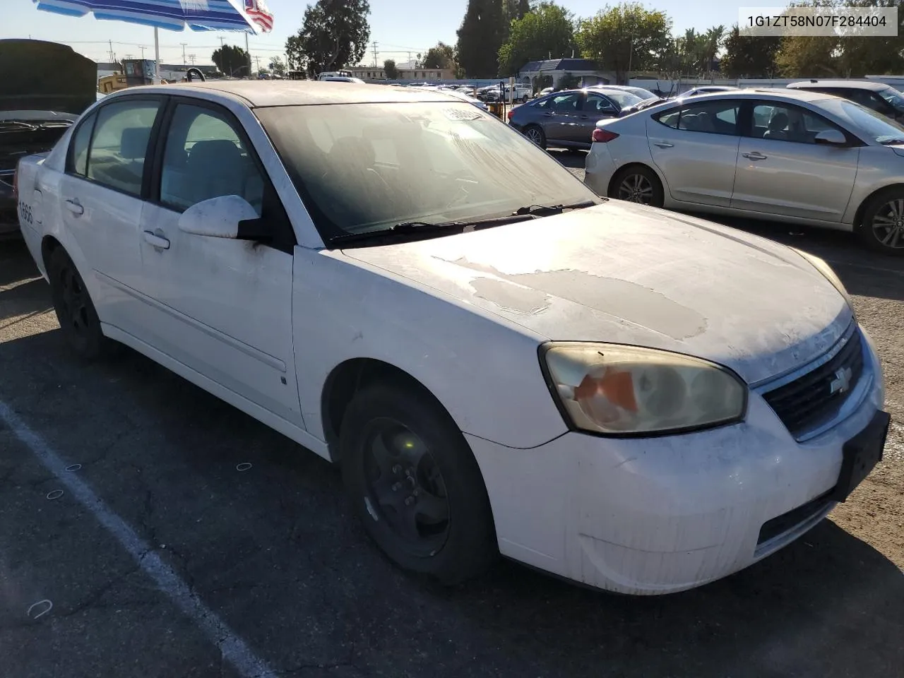 2007 Chevrolet Malibu Lt VIN: 1G1ZT58N07F284404 Lot: 78686914