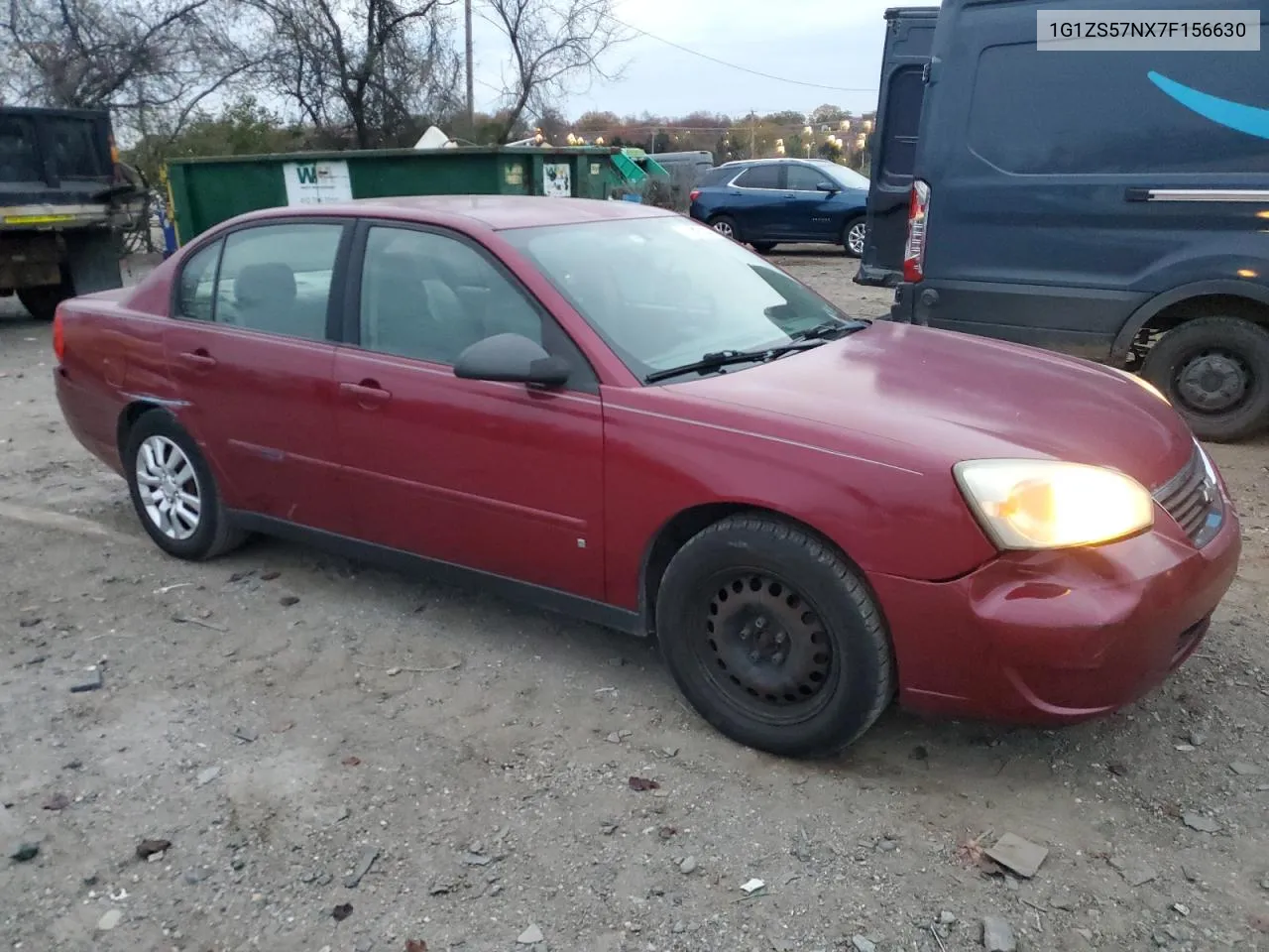 2007 Chevrolet Malibu Ls VIN: 1G1ZS57NX7F156630 Lot: 81242134