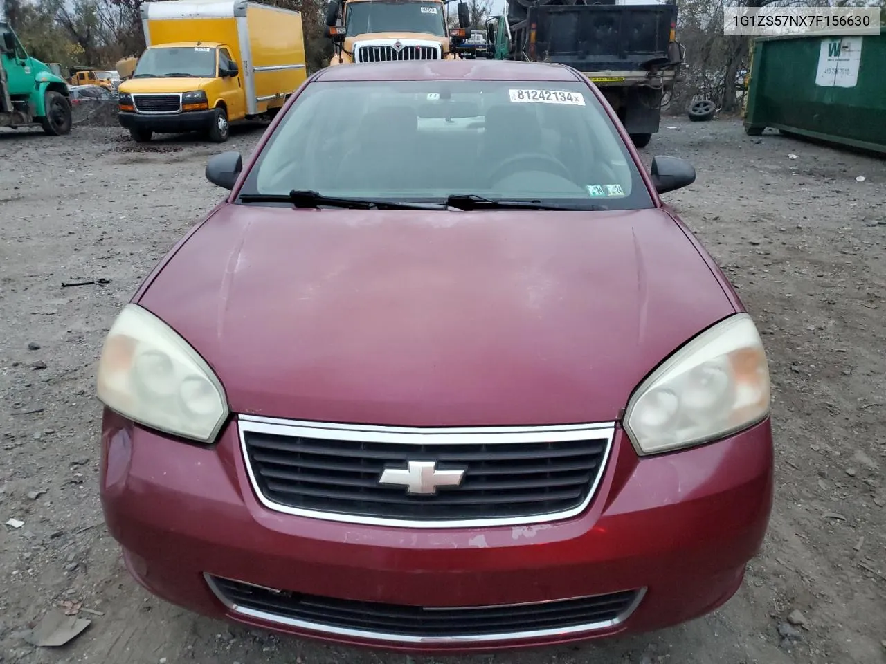 2007 Chevrolet Malibu Ls VIN: 1G1ZS57NX7F156630 Lot: 81242134