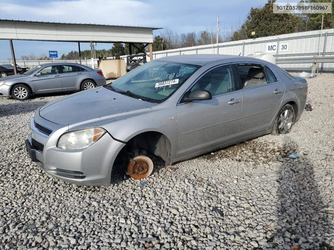 2008 Chevrolet Malibu Ls VIN: 1G1ZG57B98F160967 Lot: 38837274