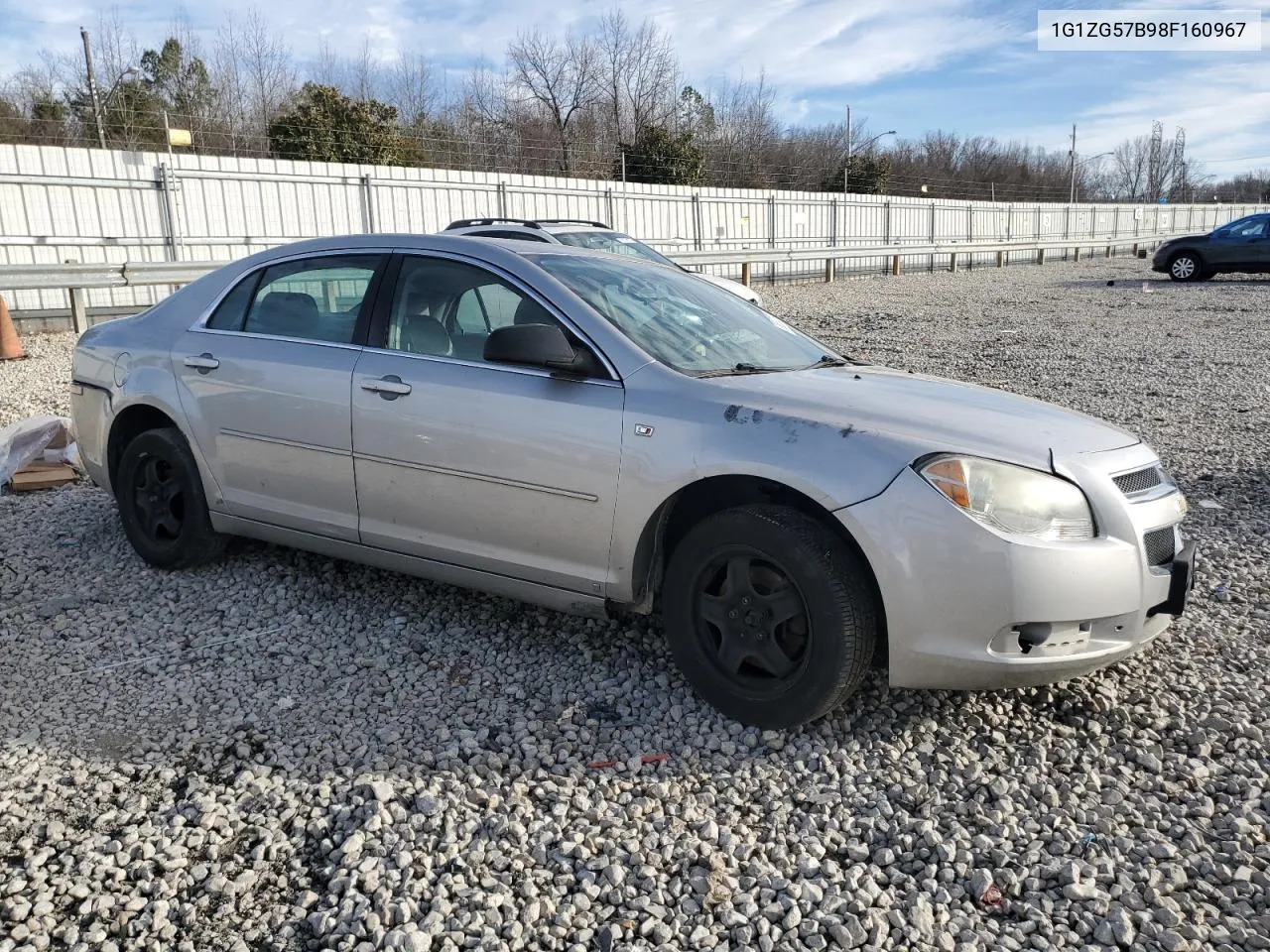 2008 Chevrolet Malibu Ls VIN: 1G1ZG57B98F160967 Lot: 38837274