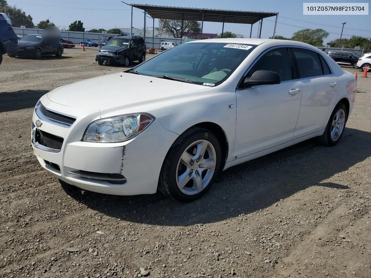 1G1ZG57N98F215704 2008 Chevrolet Malibu Ls