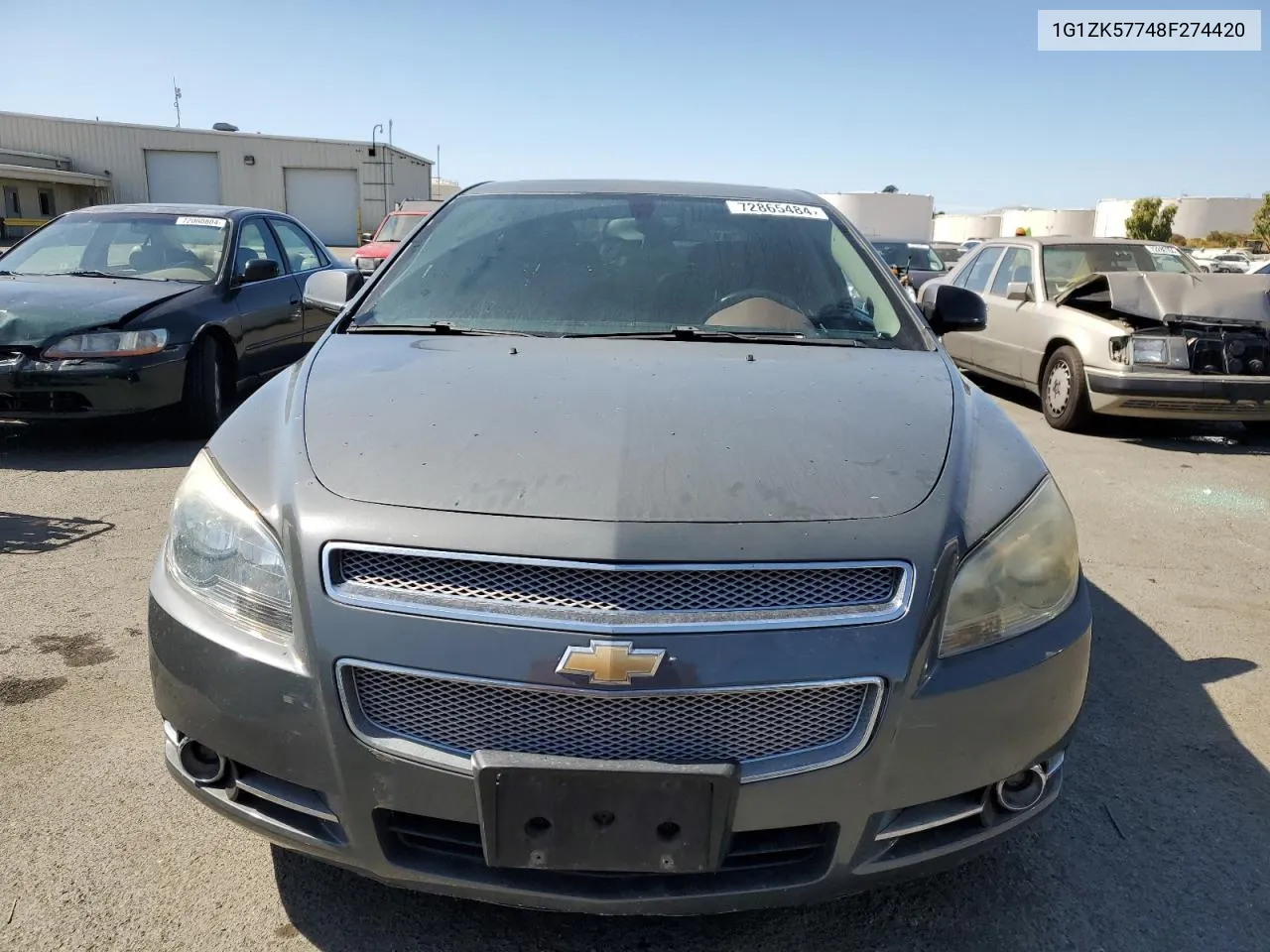 2008 Chevrolet Malibu Ltz VIN: 1G1ZK57748F274420 Lot: 72865484