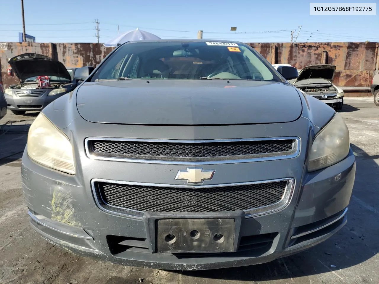 2008 Chevrolet Malibu Ls VIN: 1G1ZG57B68F192775 Lot: 74840914