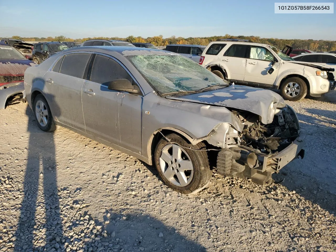 2008 Chevrolet Malibu Ls VIN: 1G1ZG57B58F266543 Lot: 76734084