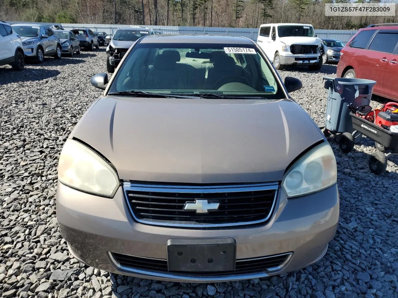 2009 Chevrolet Malibu Ls VIN: 1G1ZS57F47F283009 Lot: 51505174