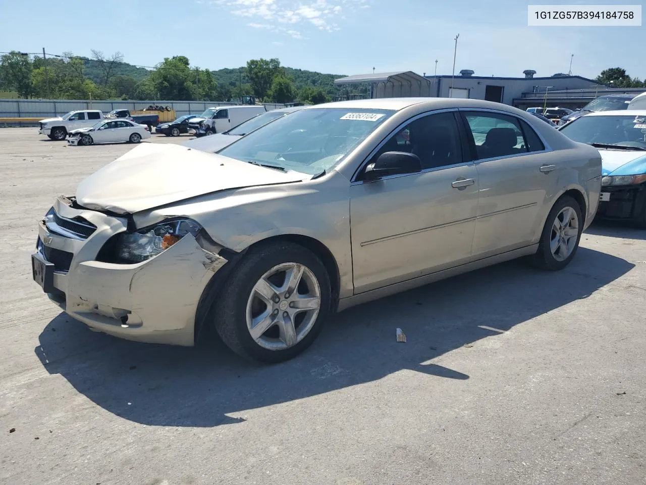 2009 Chevrolet Malibu Ls VIN: 1G1ZG57B394184758 Lot: 55363104