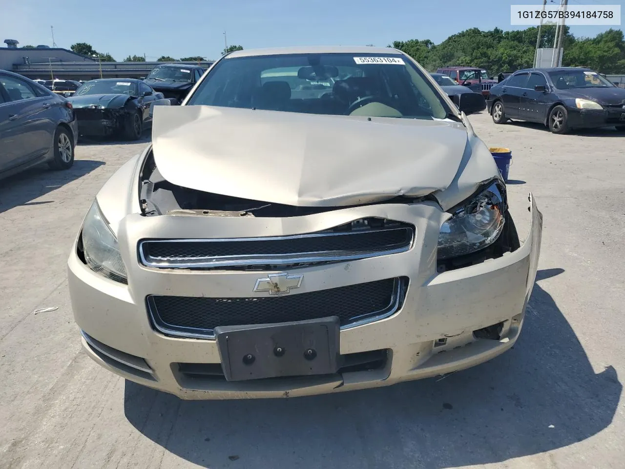 2009 Chevrolet Malibu Ls VIN: 1G1ZG57B394184758 Lot: 55363104