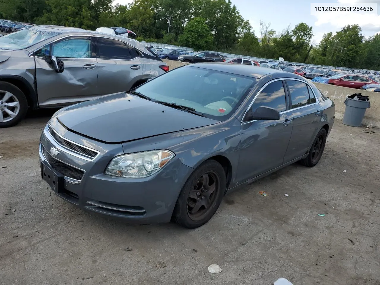 2009 Chevrolet Malibu Ls VIN: 1G1ZG57B59F254636 Lot: 68330694