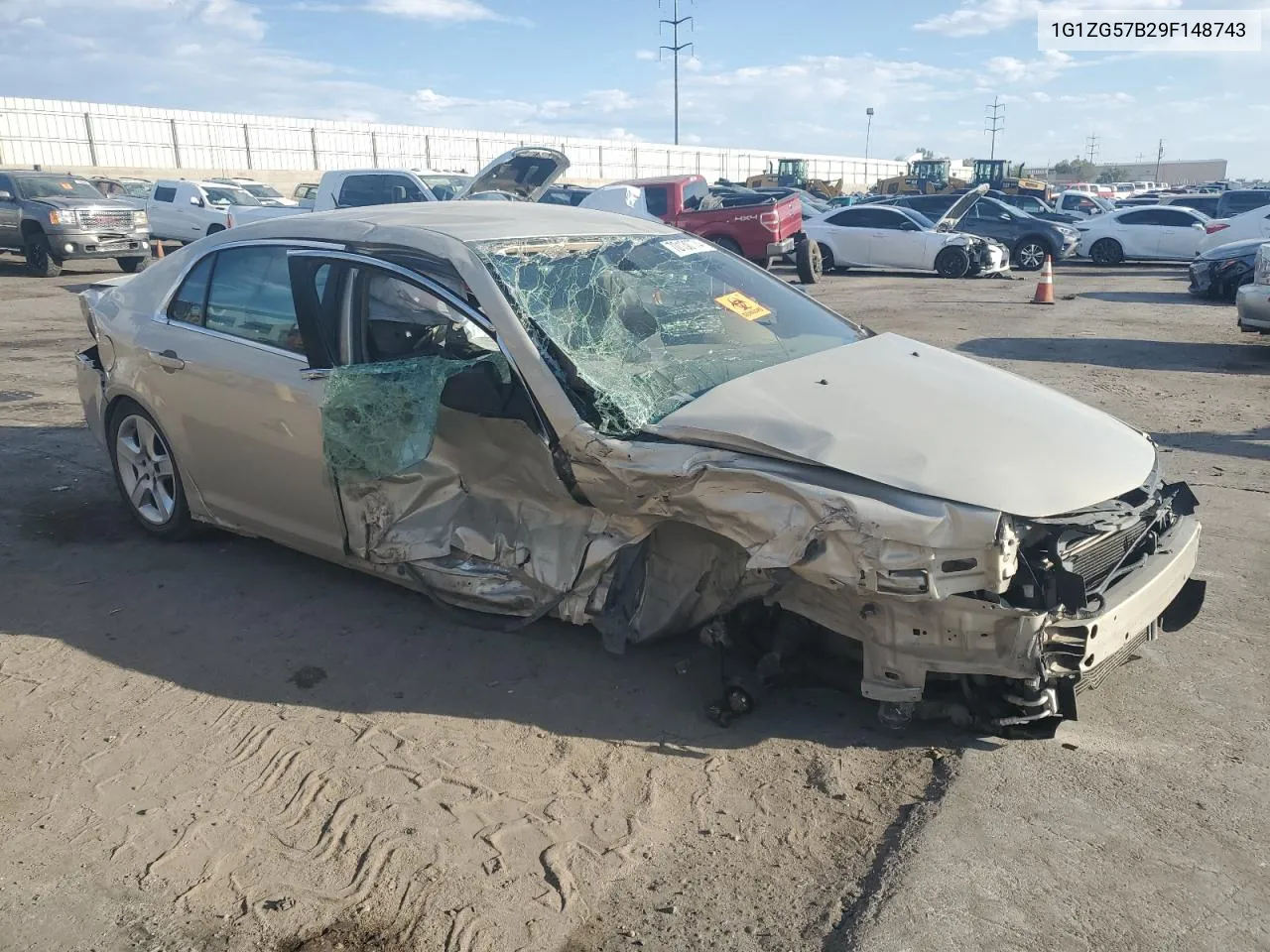 2009 Chevrolet Malibu Ls VIN: 1G1ZG57B29F148743 Lot: 70130774