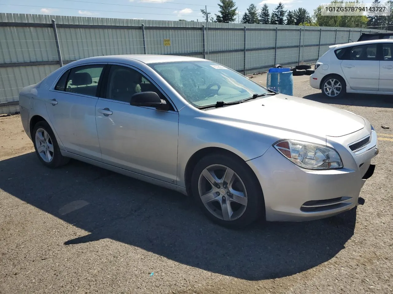 2009 Chevrolet Malibu Ls VIN: 1G1ZG57B794143727 Lot: 70726644