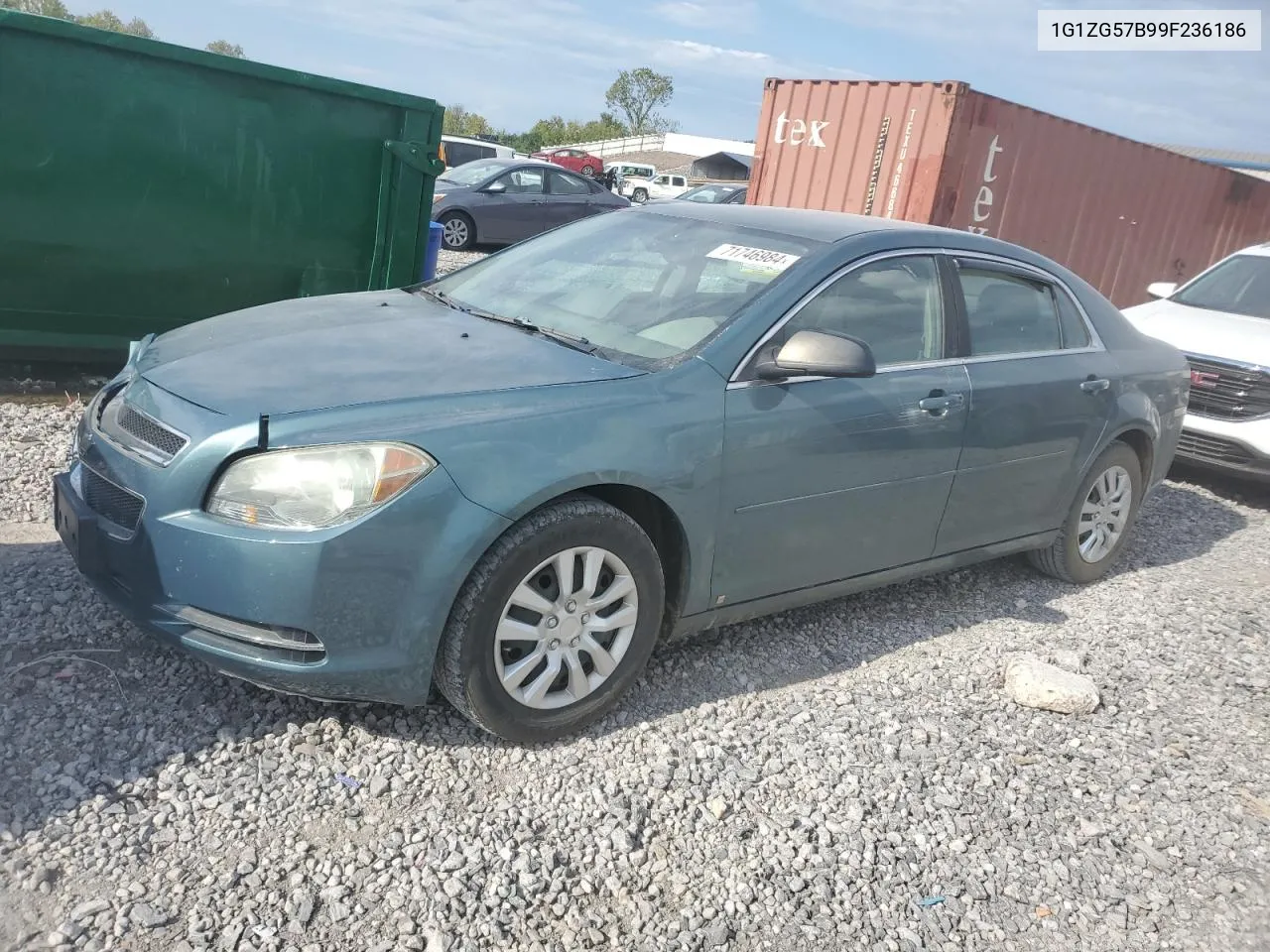 2009 Chevrolet Malibu Ls VIN: 1G1ZG57B99F236186 Lot: 71746984