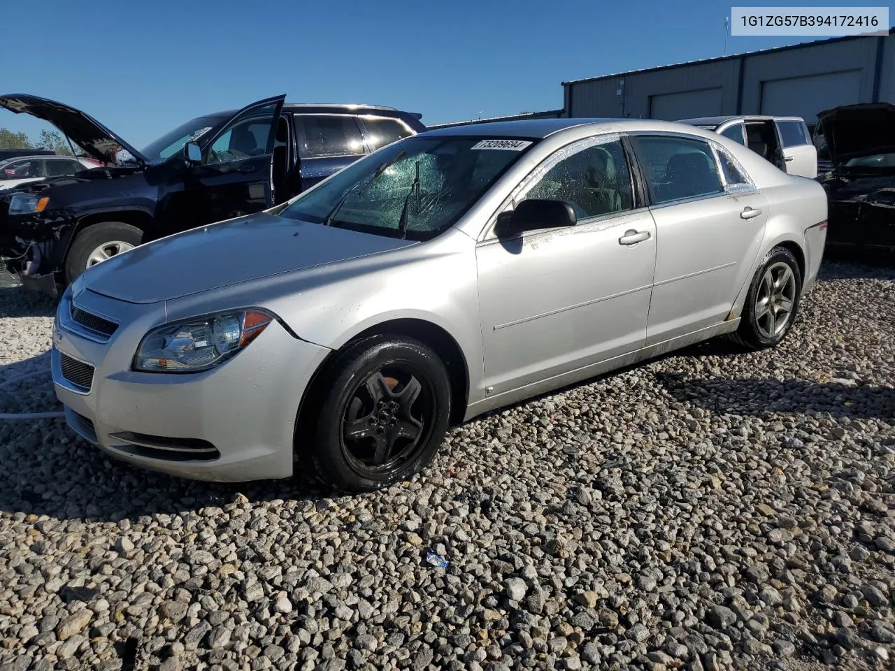 2009 Chevrolet Malibu Ls VIN: 1G1ZG57B394172416 Lot: 73209694