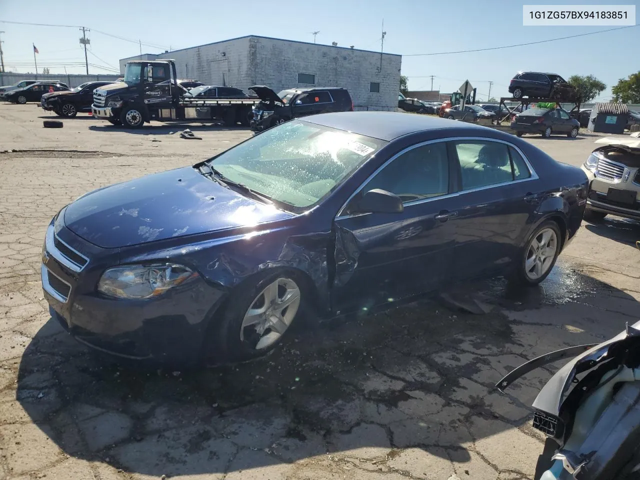 2009 Chevrolet Malibu Ls VIN: 1G1ZG57BX94183851 Lot: 73735904