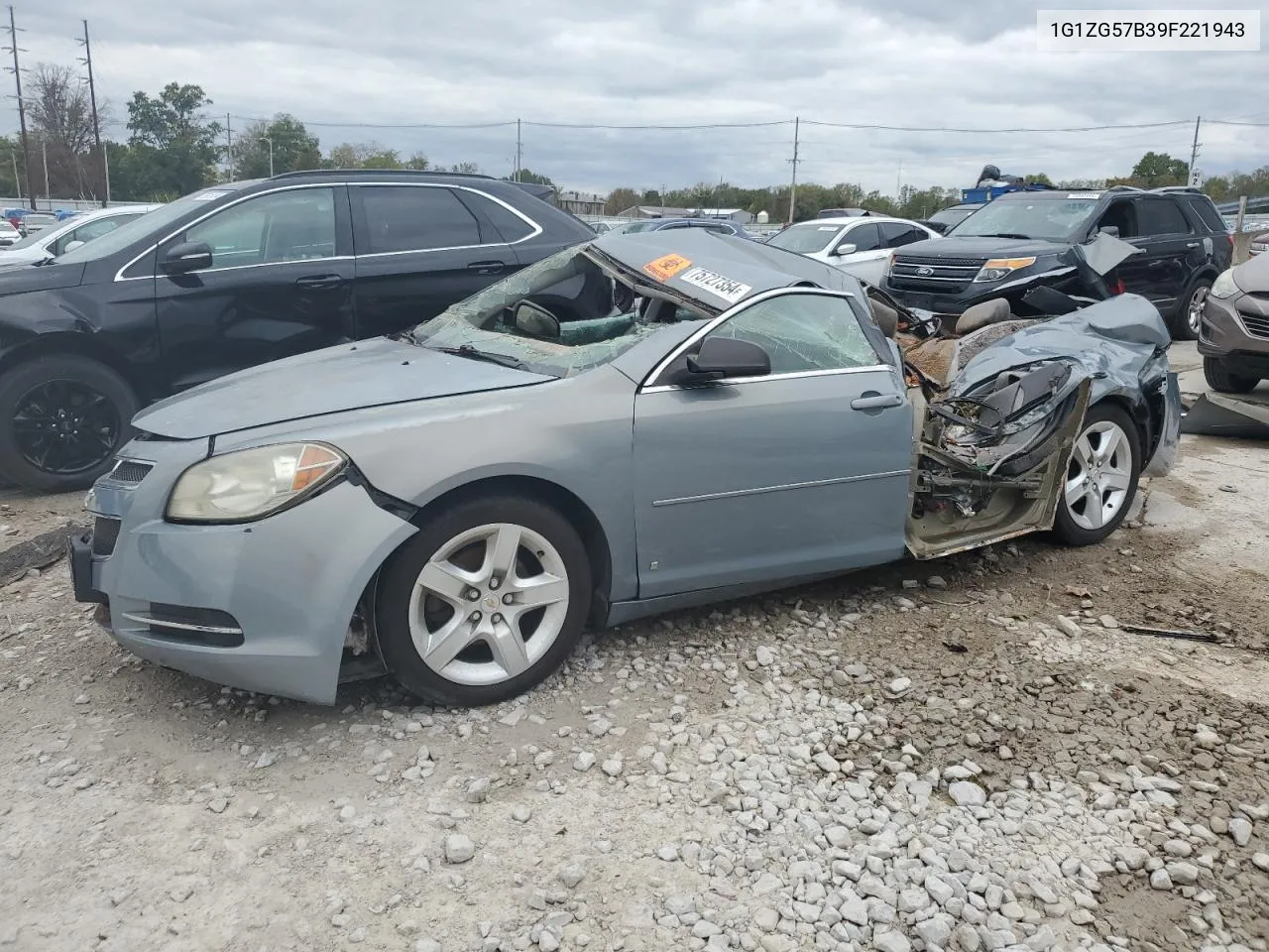 2009 Chevrolet Malibu Ls VIN: 1G1ZG57B39F221943 Lot: 75727354