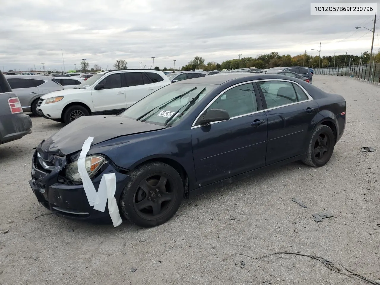 2009 Chevrolet Malibu Ls VIN: 1G1ZG57B69F230796 Lot: 75797674