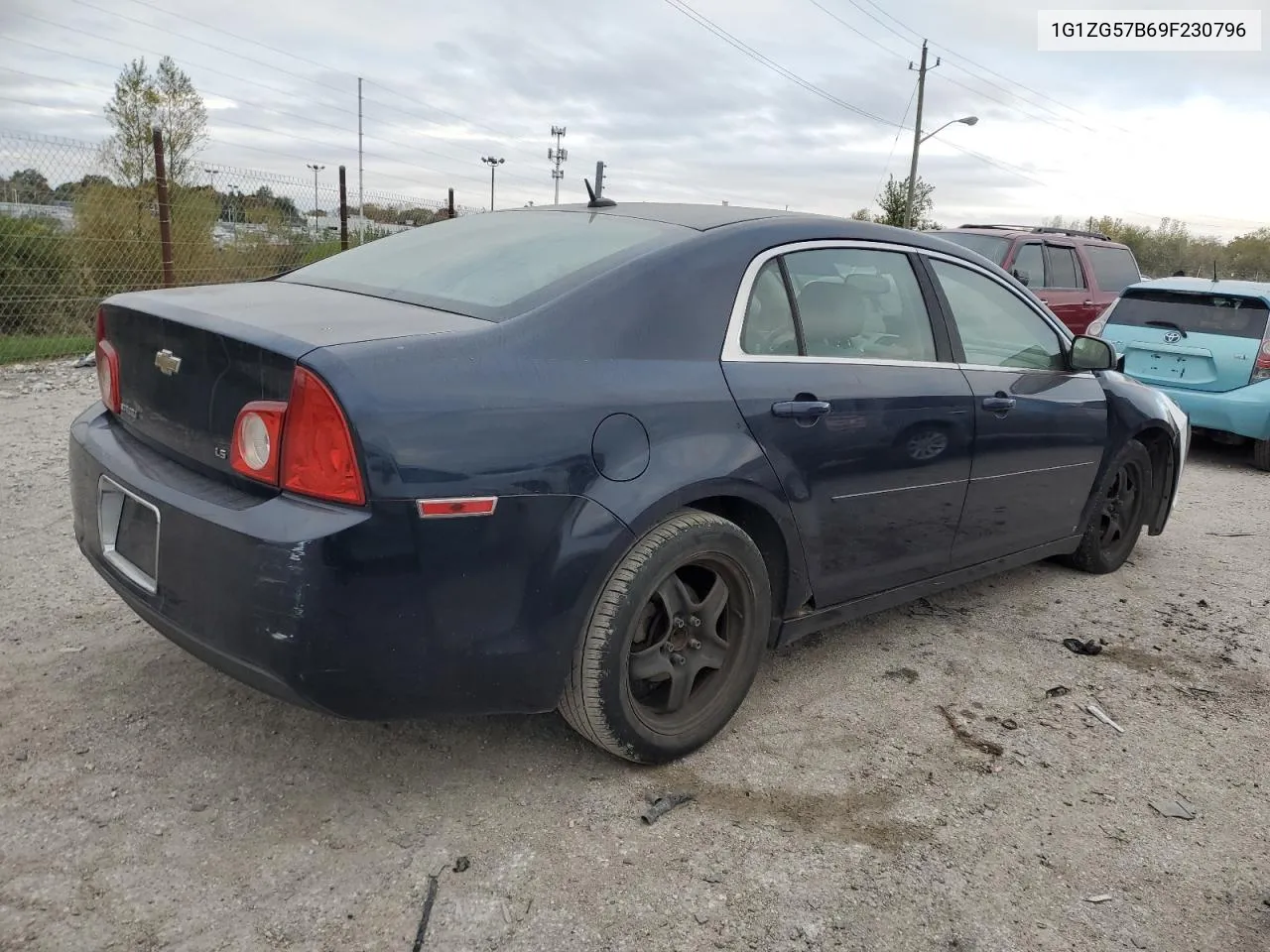 2009 Chevrolet Malibu Ls VIN: 1G1ZG57B69F230796 Lot: 75797674