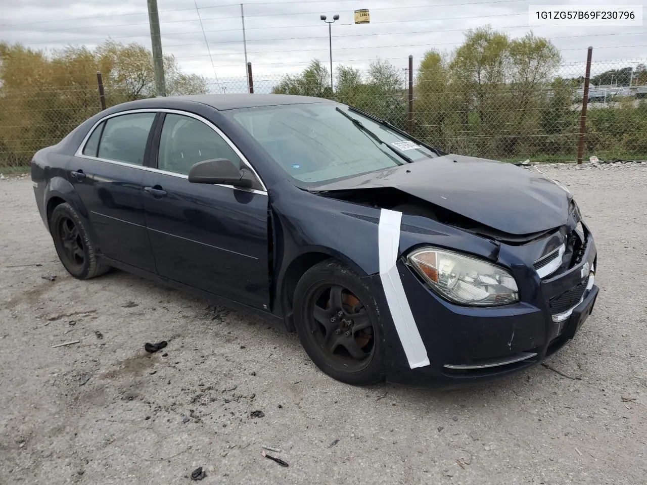 2009 Chevrolet Malibu Ls VIN: 1G1ZG57B69F230796 Lot: 75797674