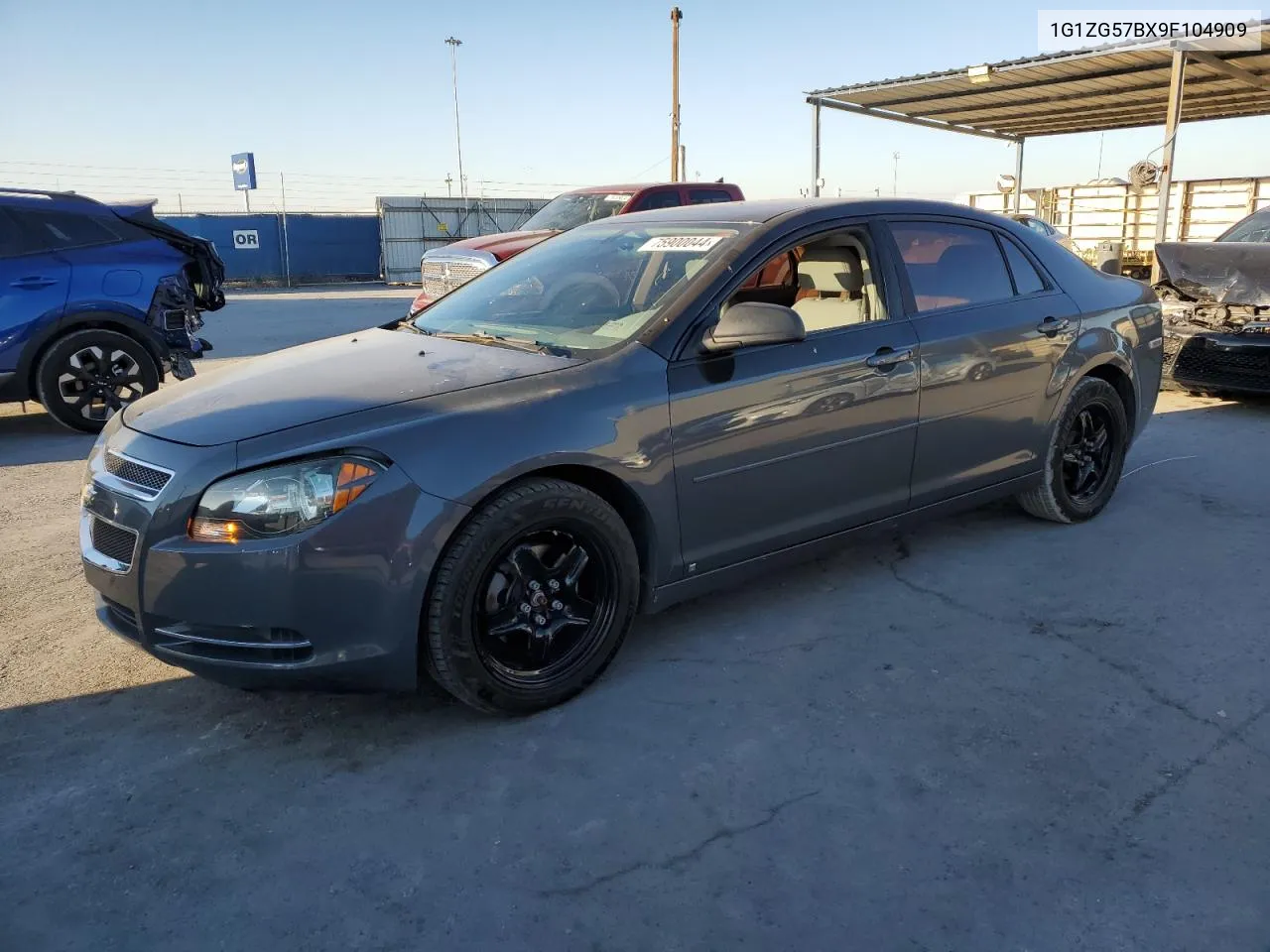 2009 Chevrolet Malibu Ls VIN: 1G1ZG57BX9F104909 Lot: 75900044