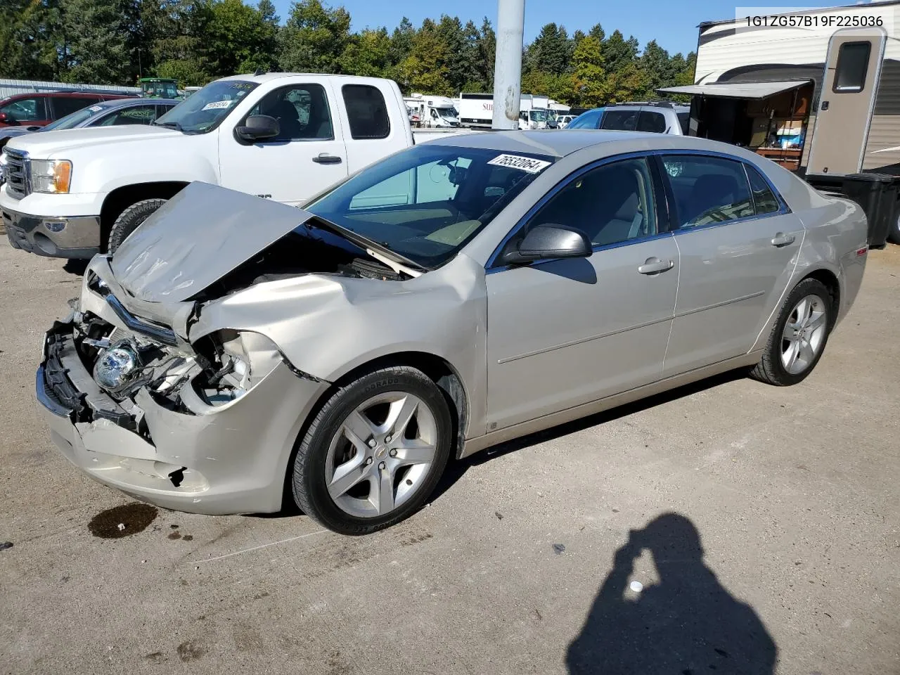 2009 Chevrolet Malibu Ls VIN: 1G1ZG57B19F225036 Lot: 76532064