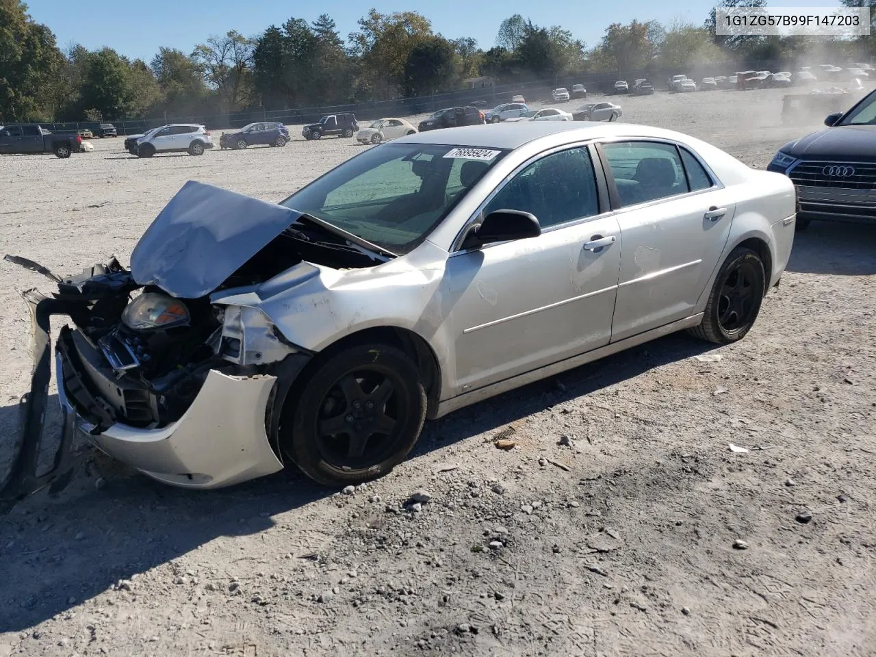 2009 Chevrolet Malibu Ls VIN: 1G1ZG57B99F147203 Lot: 76895924