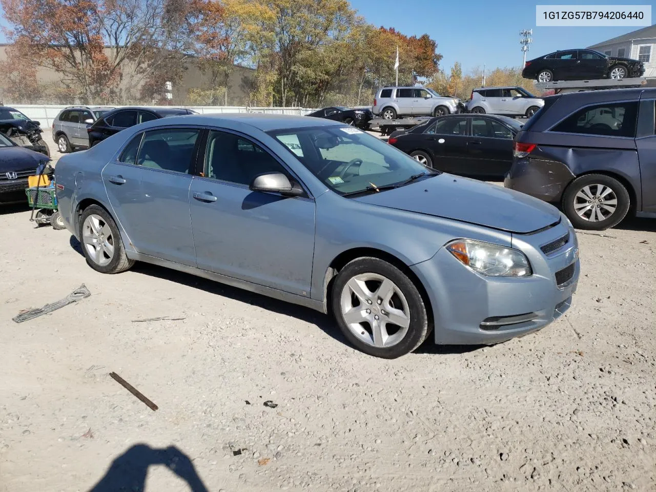 2009 Chevrolet Malibu Ls VIN: 1G1ZG57B794206440 Lot: 77315234