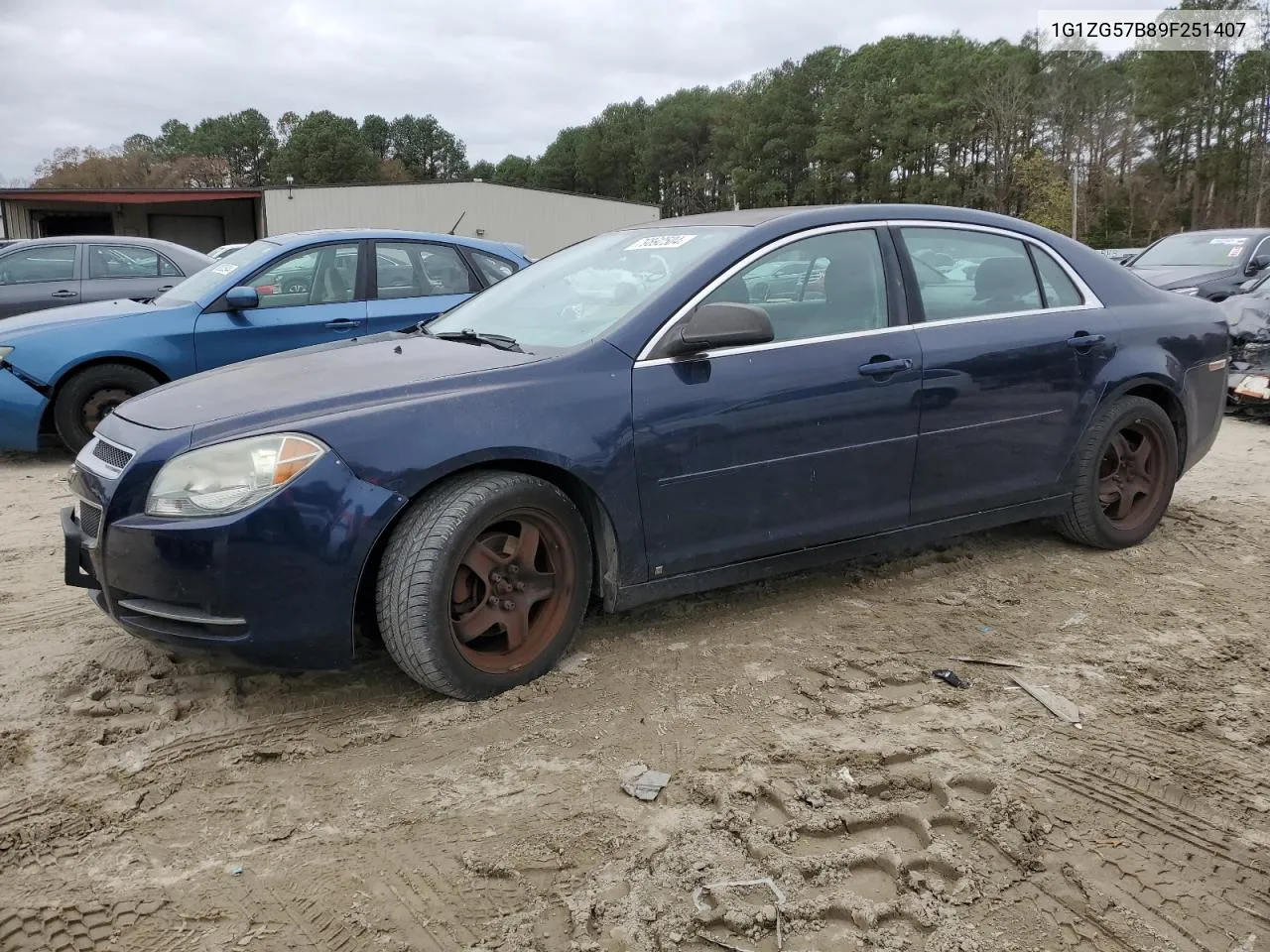 2009 Chevrolet Malibu Ls VIN: 1G1ZG57B89F251407 Lot: 79892504