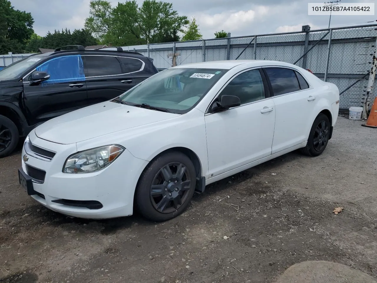 2010 Chevrolet Malibu Ls VIN: 1G1ZB5EB7A4105422 Lot: 53494674