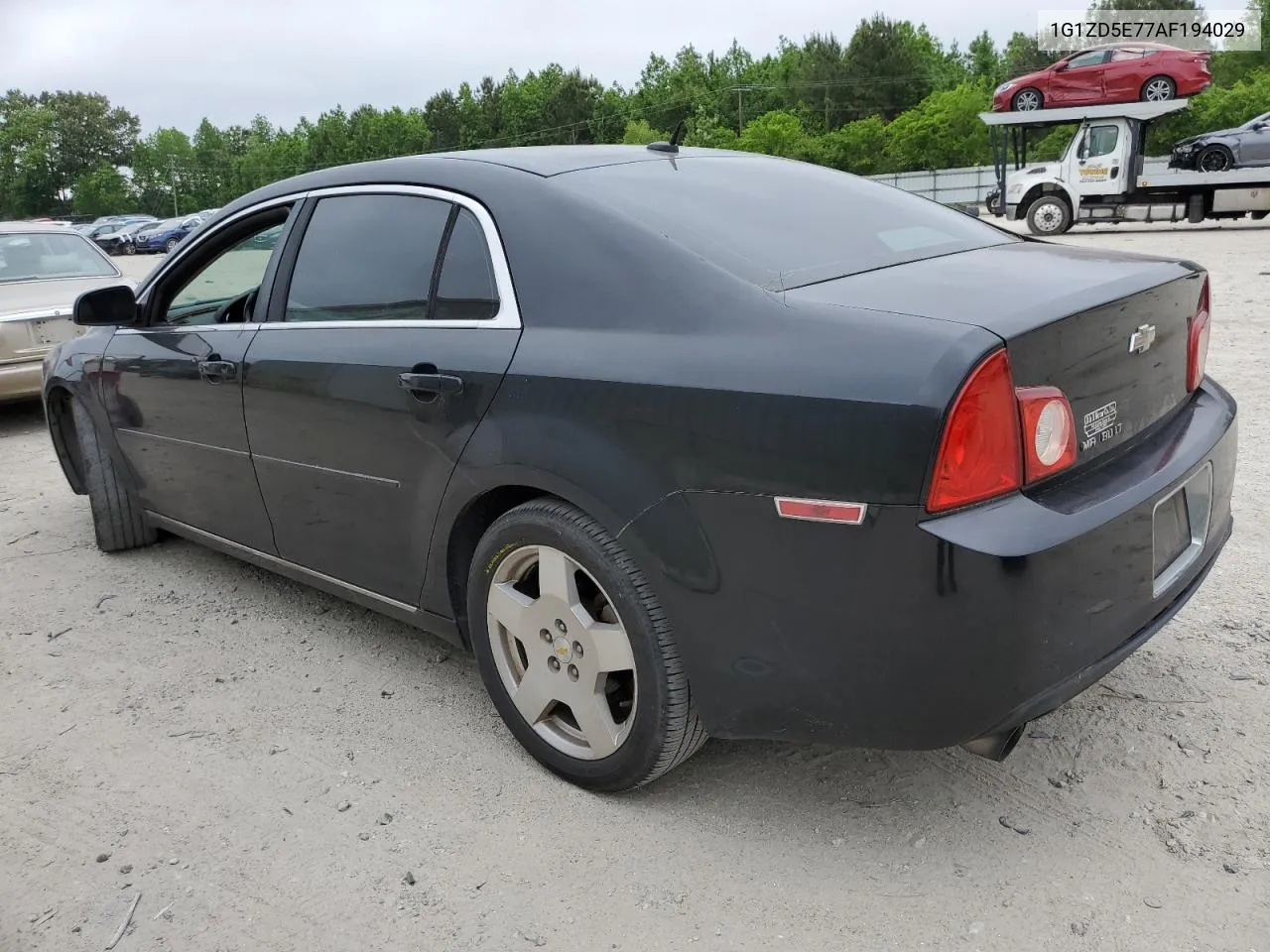 1G1ZD5E77AF194029 2010 Chevrolet Malibu 2Lt