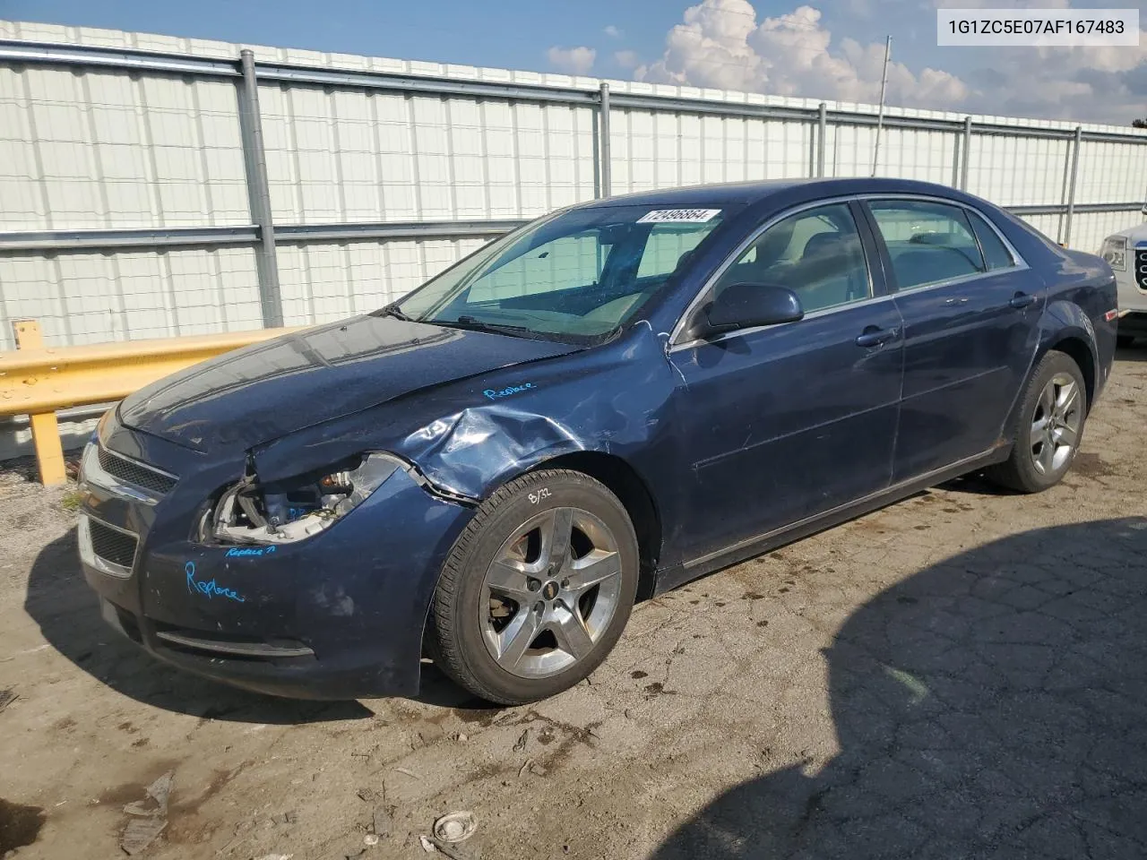 2010 Chevrolet Malibu 1Lt VIN: 1G1ZC5E07AF167483 Lot: 72496864