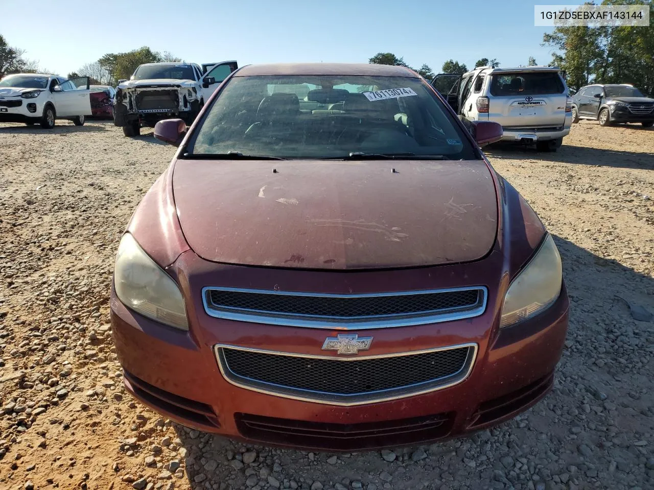 2010 Chevrolet Malibu 2Lt VIN: 1G1ZD5EBXAF143144 Lot: 76113074