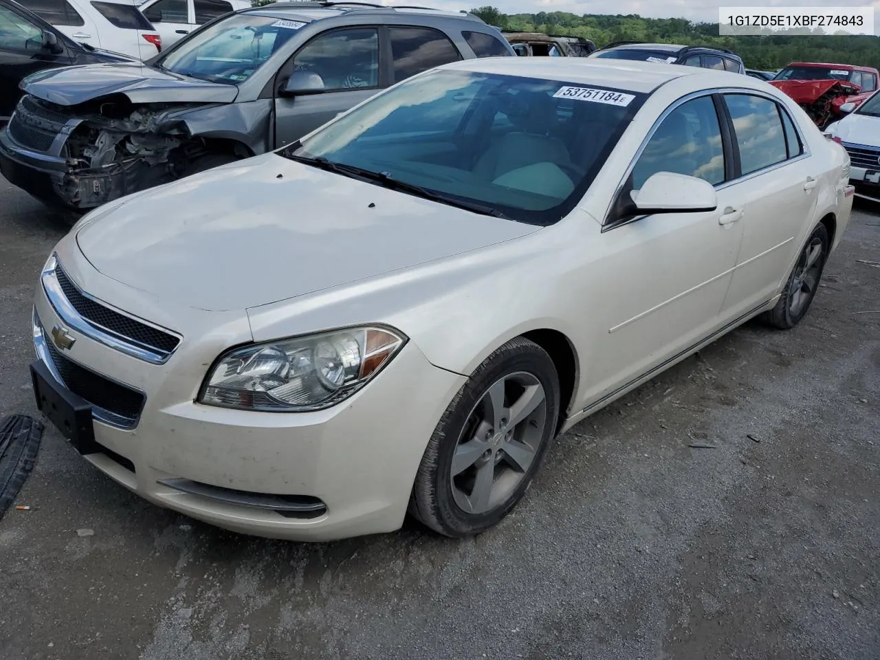 2011 Chevrolet Malibu 2Lt VIN: 1G1ZD5E1XBF274843 Lot: 53751184