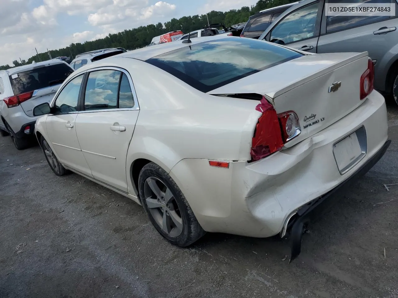 1G1ZD5E1XBF274843 2011 Chevrolet Malibu 2Lt