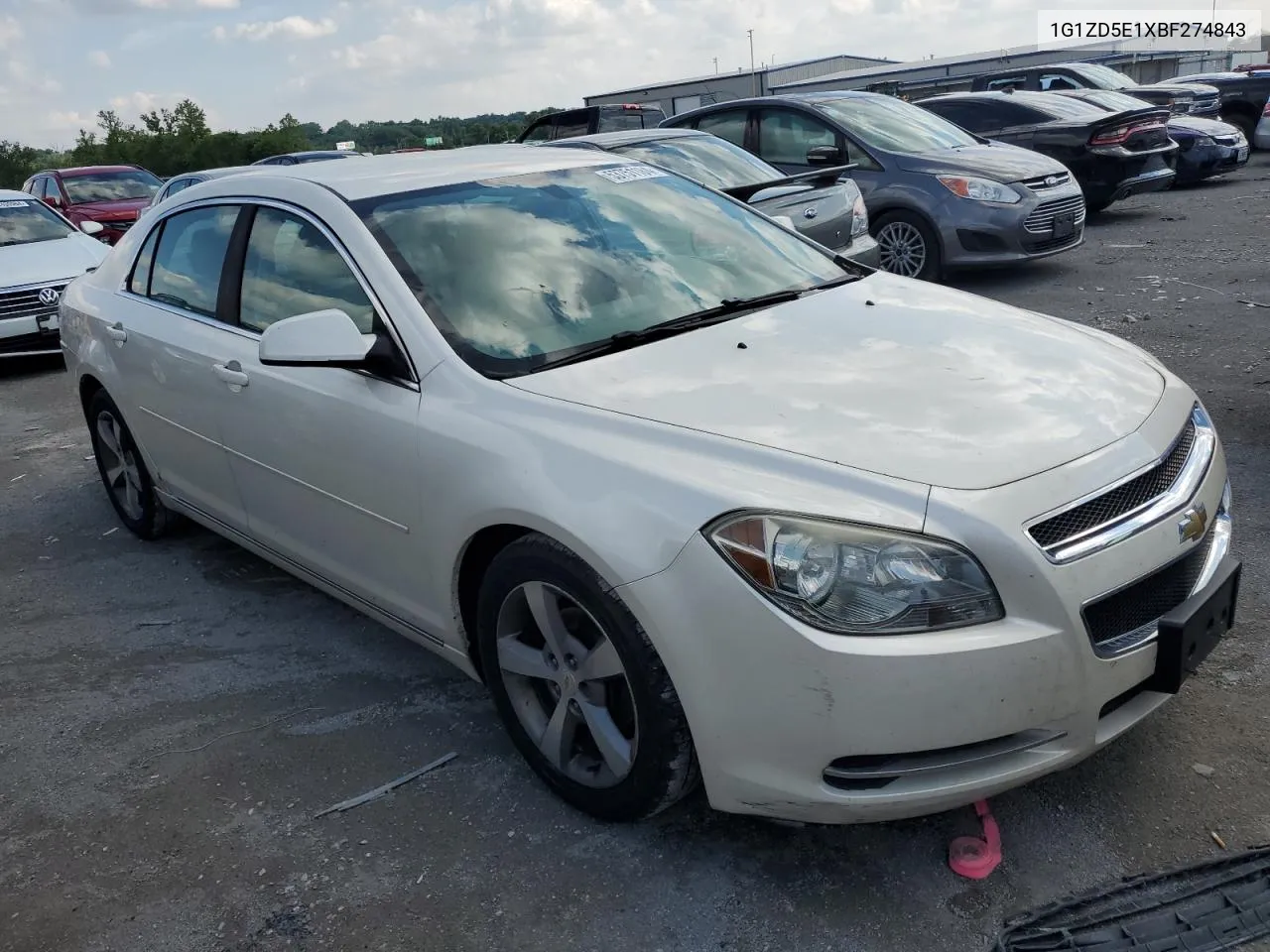 1G1ZD5E1XBF274843 2011 Chevrolet Malibu 2Lt