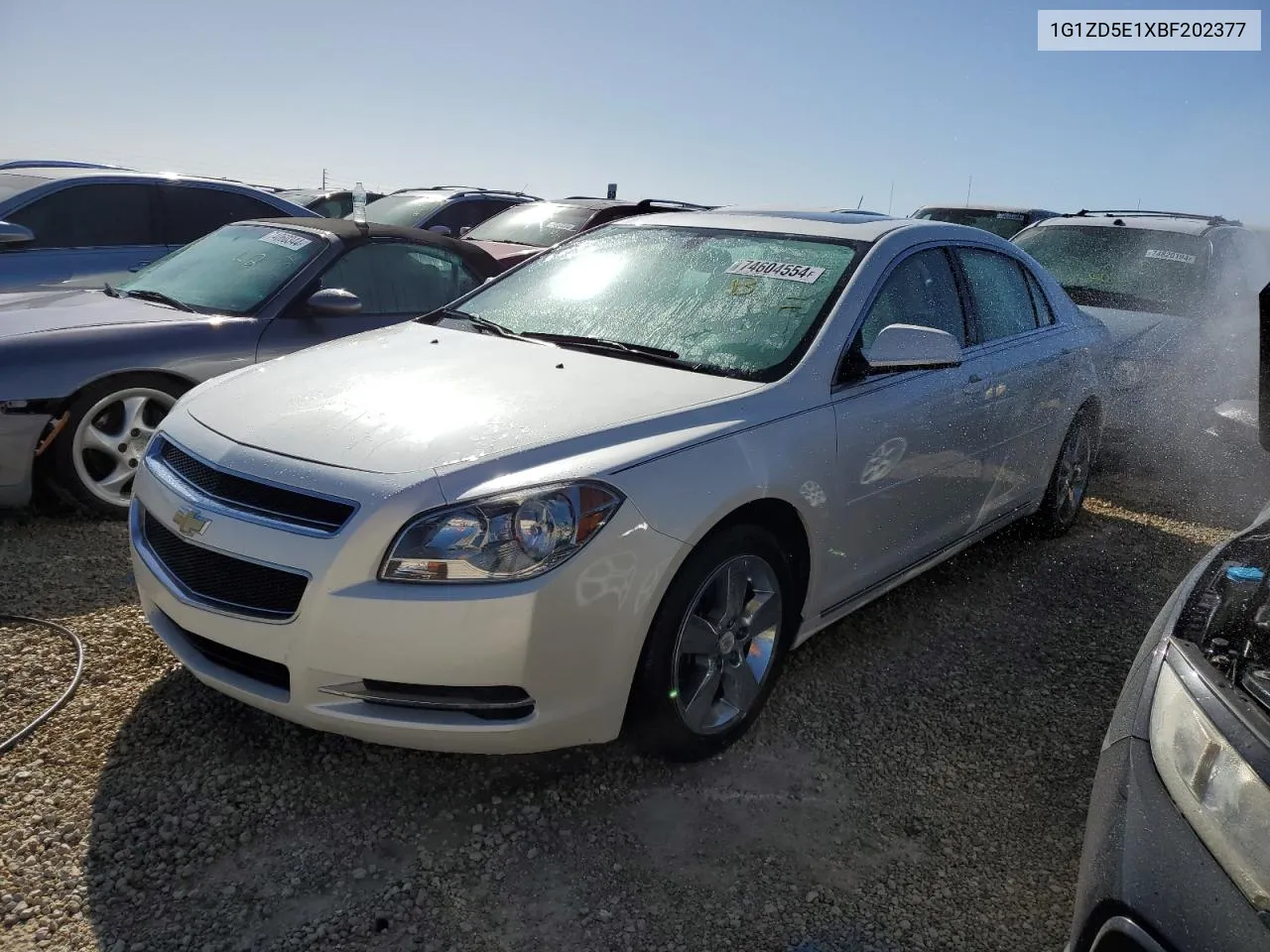 2011 Chevrolet Malibu 2Lt VIN: 1G1ZD5E1XBF202377 Lot: 74604554