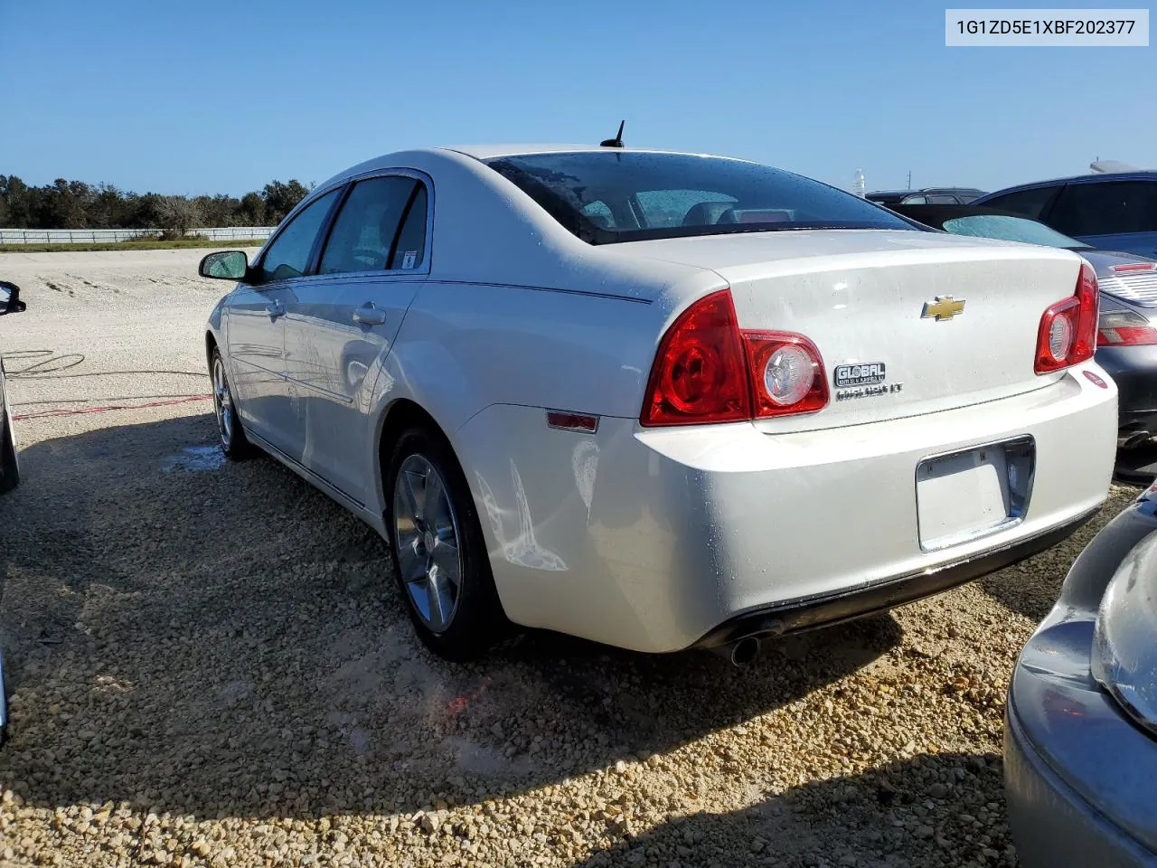 2011 Chevrolet Malibu 2Lt VIN: 1G1ZD5E1XBF202377 Lot: 74604554