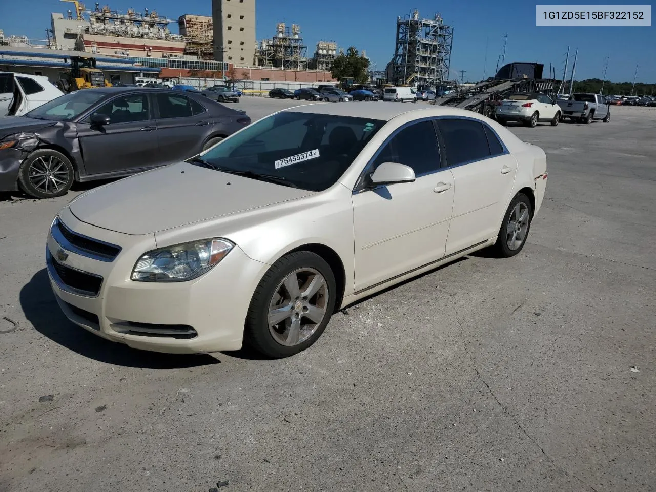 2011 Chevrolet Malibu 2Lt VIN: 1G1ZD5E15BF322152 Lot: 75455374