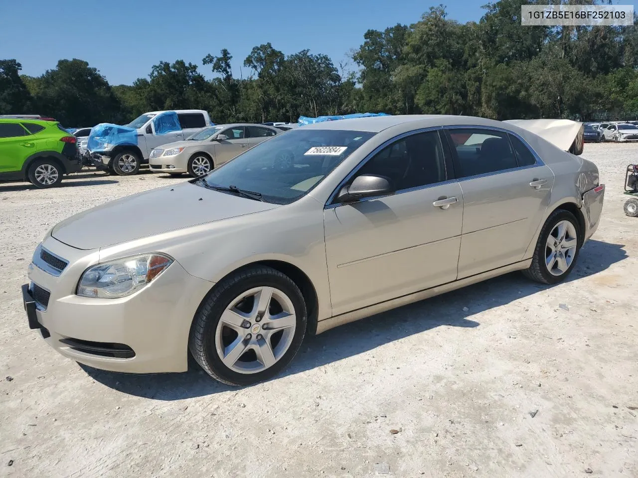 2011 Chevrolet Malibu Ls VIN: 1G1ZB5E16BF252103 Lot: 75622884