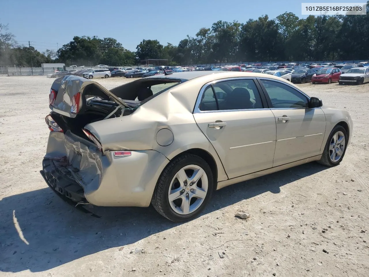 2011 Chevrolet Malibu Ls VIN: 1G1ZB5E16BF252103 Lot: 75622884