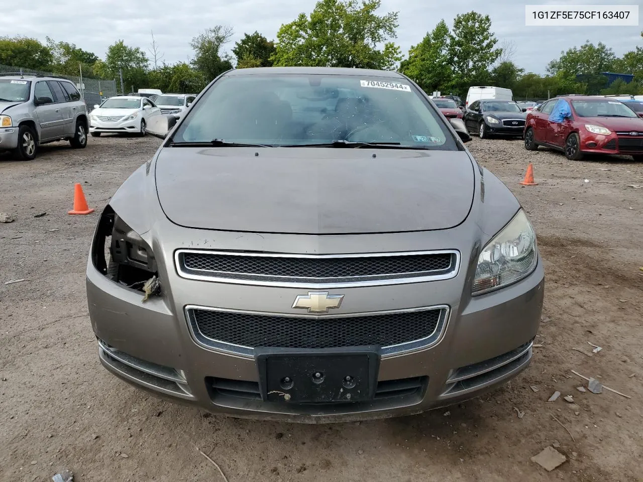 2012 Chevrolet Malibu 3Lt VIN: 1G1ZF5E75CF163407 Lot: 70452944