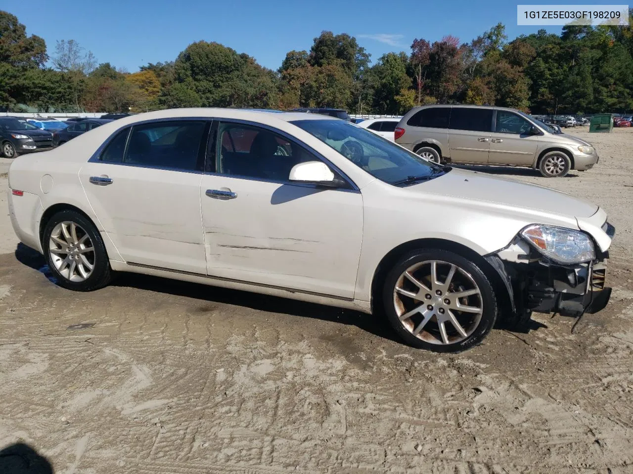 2012 Chevrolet Malibu Ltz VIN: 1G1ZE5E03CF198209 Lot: 76369884