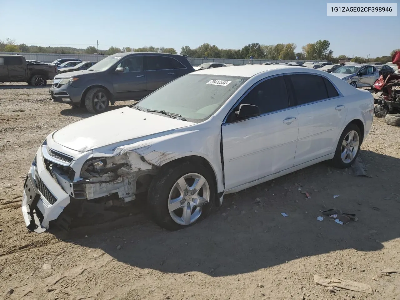 1G1ZA5E02CF398946 2012 Chevrolet Malibu Ls