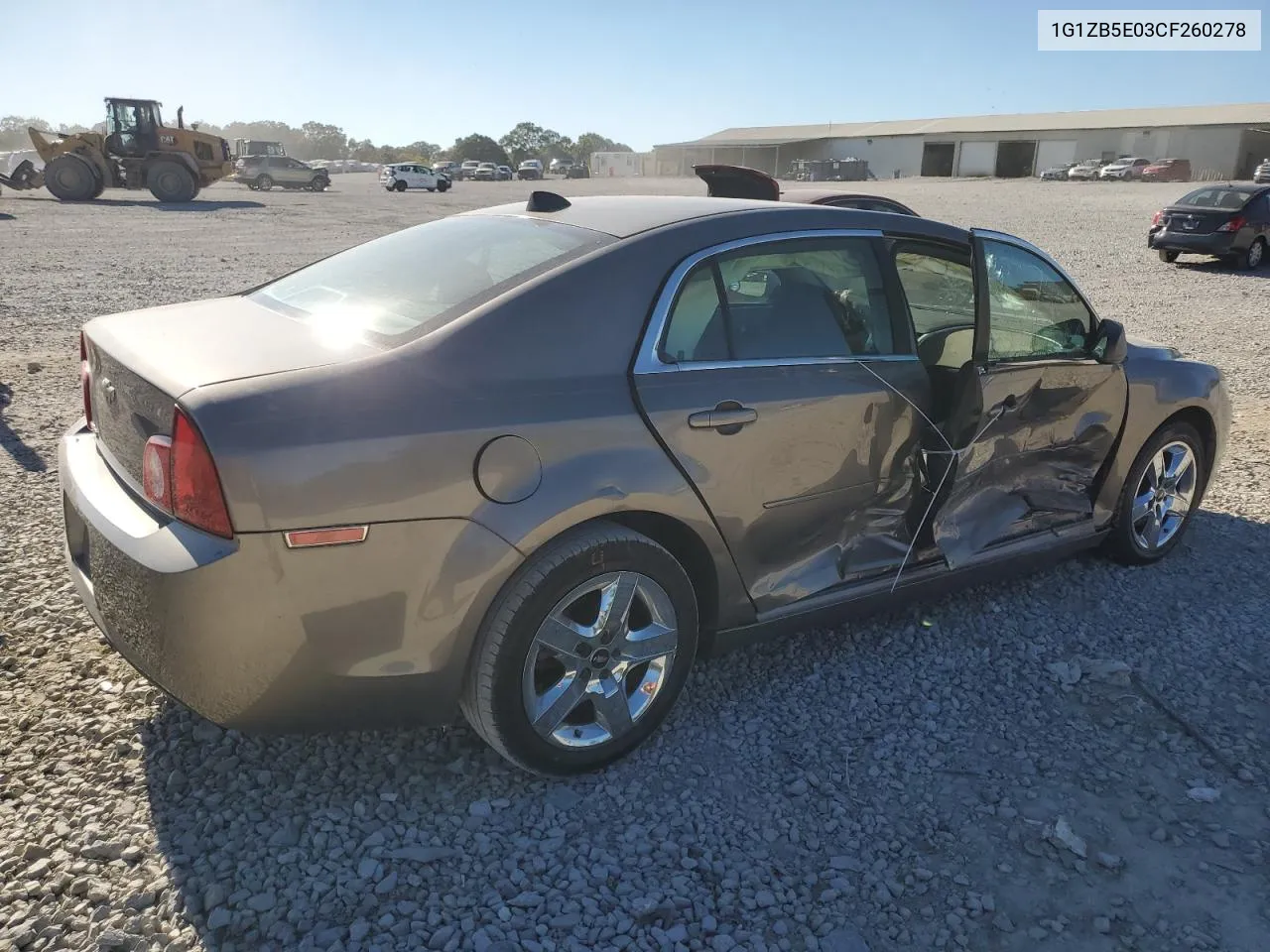 1G1ZB5E03CF260278 2012 Chevrolet Malibu Ls