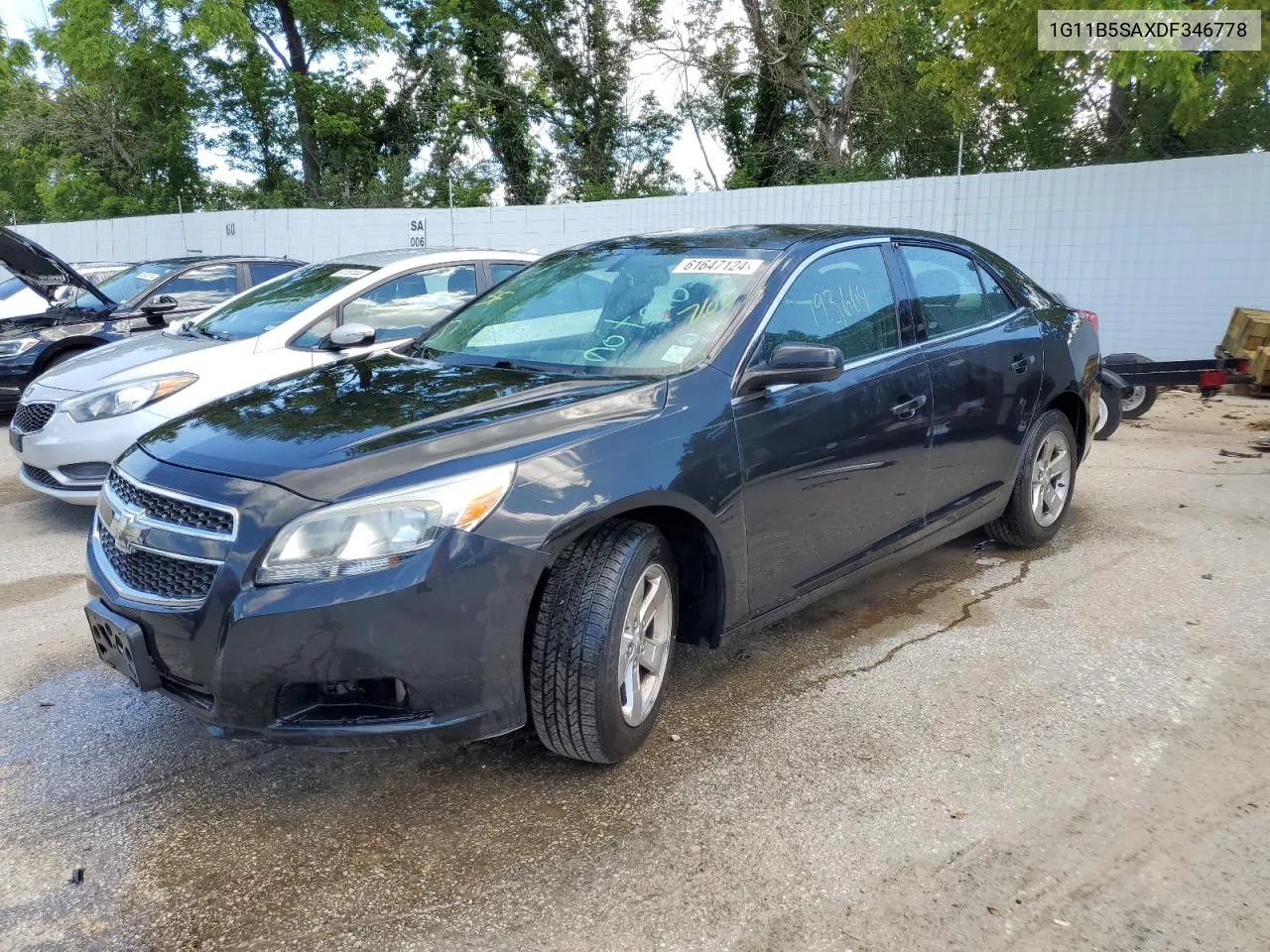 2013 Chevrolet Malibu Ls VIN: 1G11B5SAXDF346778 Lot: 61647124