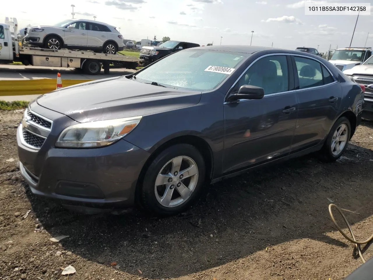 2013 Chevrolet Malibu Ls VIN: 1G11B5SA3DF142758 Lot: 67900984