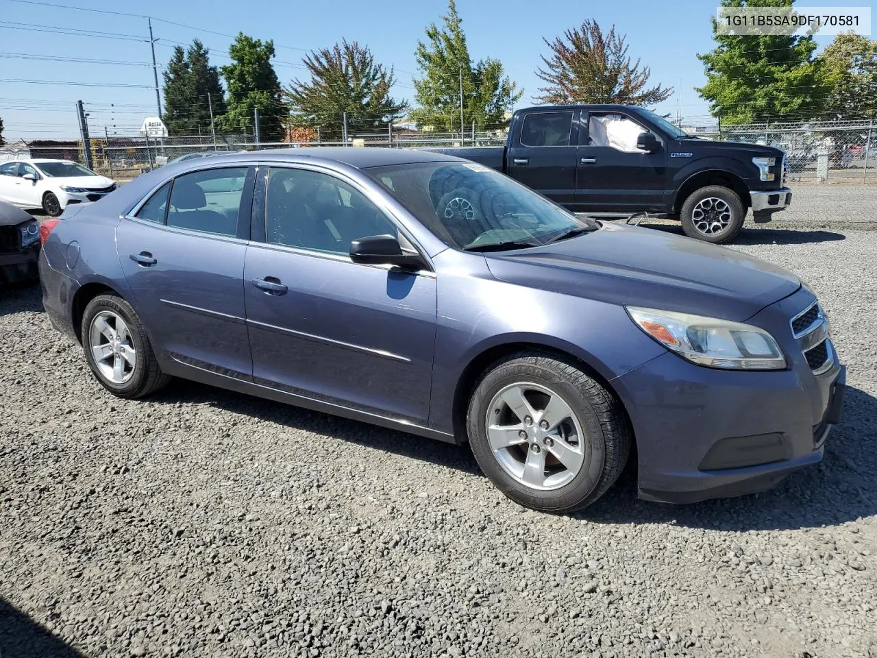 2013 Chevrolet Malibu Ls VIN: 1G11B5SA9DF170581 Lot: 68936994